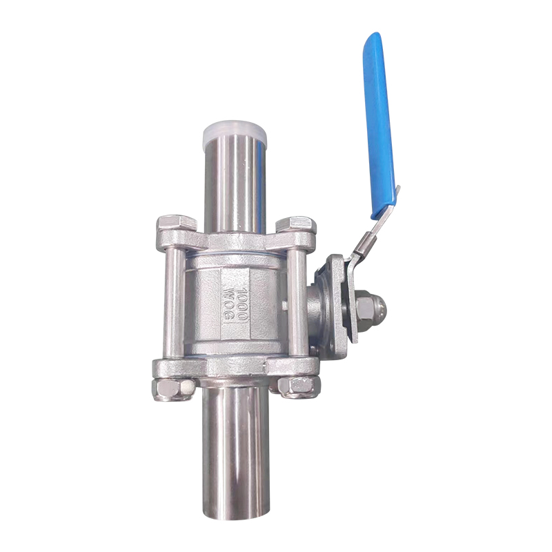 焊接加长三片式球阀